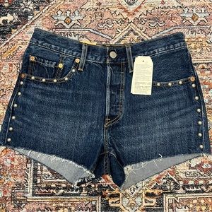 Levi’s 501 studded shorts